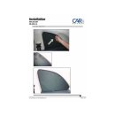 Car Shades for Fiat 500 3-Door ab 2008, (Set of 4) for