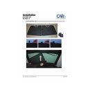 Car Shades for Fiat Punto 3-Door BJ. 93-99, (Set of 4) for