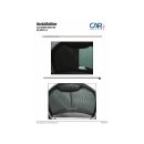 Car Shades for Alfa Brera 3-Door BJ. 05-10, (Set of 4) for