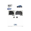 Car Shades for Alfa Brera 3-Door BJ. 05-10, (Set of 4) for