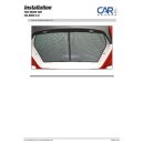 UV Car Shades Fiat Bravo 5_trer BJ. 07-14, set of 4