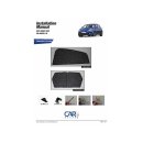 Car Shades for Fiat Bravo 5_trer BJ. 07-14, (Set of 4) for