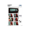 Car Shades for Fiat Bravo 5_trer BJ. 07-14, (Set of 4) for