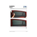 UV Car Shades Fiat Bravo 5_trer BJ. 07-14, set of 4