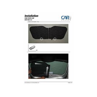 Sonnenschutz für Ford Fiesta 3-Türer BJ. 02-08, 4-teilig
