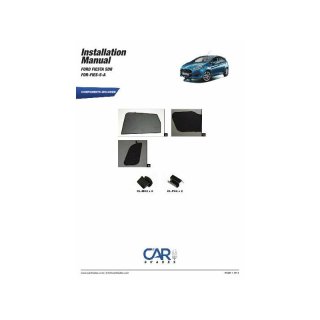 Sonnenschutz für Ford Fiesta 5-Türer BJ. 02-08, 6-teilig