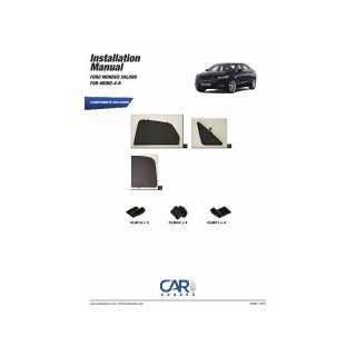 Sonnenschutz für Ford Mondeo 4-Türer BJ. 07-14, 6-teilig