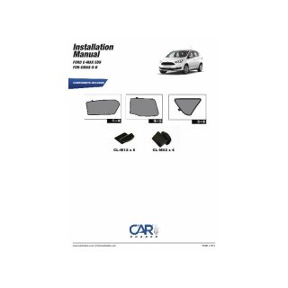 Sonnenschutz für Ford C-Max 5-Türer BJ. Ab 2010, 6-teilig