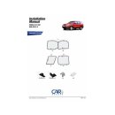UV Car Shades Honda CR-V 5-Door BJ. 07-12, set of 6