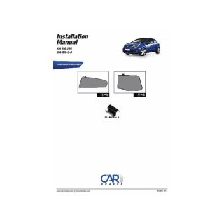 UV Car Shades Kia Rio 3-Door BJ. Ab 2011, set of 4