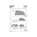 Car Shades for Kia Ceed 3-Door BJ. Ab 2007, (Set of 4) for