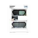 Car Shades for Toyota Aygo 5-Door BJ. 05-14, (Set of 4) for