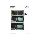 Car Shades for Toyota Auris 3-Door BJ. 07-12, (Set of 4) for