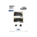 Car Shades for Toyota Corolla 5-Door BJ. 01-07, (Set of 4) for