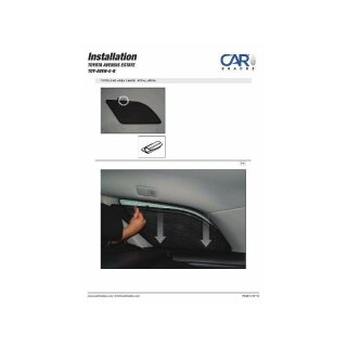 Car Shades Für Toyota Avensis 5-Türer (2003–2009) – 6-teiliges Set. Vollabdeckung Für Hintere Scheiben, Bleibt Auch Bei Geöffnetem Fenster