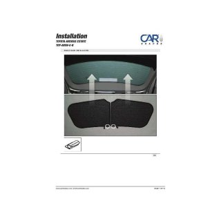 Sonnenschutz für Toyota Avensis Kombi BJ. 03-08, 6-teilig