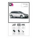 Sonnenschutz für Opel Astra H Caravan ab 2004-9/2010, 6-teilig Komplett Heck