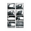 Car Shades for Vauxhall Astra Estate BJ. 04-09, (Set of 6) for