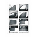 Car Shades for Vauxhall Zafira B 5-Door BJ. 05-14, (Set of 6) for