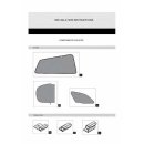 Car Shades for Vauxhall Insignia Estate BJ. Ab 2009, (Set of 6) for