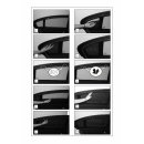 Car Shades for Vauxhall VXR8 4-Door BJ. Ab 2007, (Set of 6) for