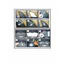 Car Shades for Vauxhall Antara 5-Door BJ. Ab 2007, (Set of 6) for