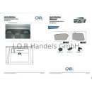 Car Shades (Set of 4) for VW Amarok 2010>