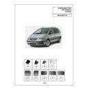 Car Shades for VW Sharan 4-Door BJ. 95-10, (Set of 6) for