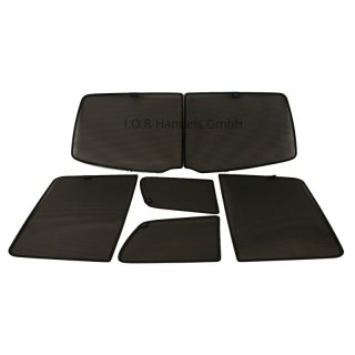 Car Shades for VW Touran 5-Door BJ. 03-10, (Set of 6)
