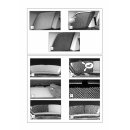Car Shades for VW Touran 5-Door BJ. 03-10, (Set of 6)