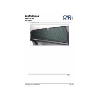 Schwarz Carshades VOL-C30-3-A Car Shades Sonnenblenden 