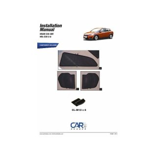 Sonnenschutz für Volvo C30 3-Türer BJ. 06-10, 4-teilig