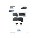 Car Shades Volvo V70 and XC70 Estate BJ. BJ. 2007-2016, set of 6