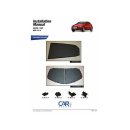 Car Shades for Mazda 2 5-Door BJ. 08-14, (Set of 4) for