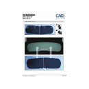 Car Shades for BMW 1er (E81) 3-Door BJ. 07-12, (Set of 4) for