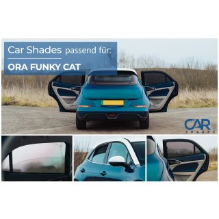 Car Shades for GWA ORA 03 / ORA Funky Cat 5dr 2023> Rear Door Set