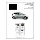 Sonnenschutz für Mercedes Benz A-Klasse (W169) 3-Türer BJ. 04-12, 4-teilig