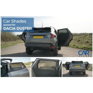 Sonnenschutz für Dacia Duster  ab BJ. 2024, Blenden 2-teilig hintere Türen