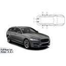 Sonnenschutz für Jaguar XF Sportbreak BJ. 2015-2024, 6-teilig