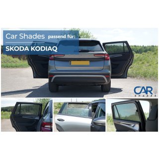 Sonnenschutz für Skoda Kodiaq ab BJ. 2024 Blenden 2-teilig hintere Türen
