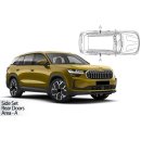 Sonnenschutz für Skoda Kodiaq ab BJ. 2024 Blenden 2-teilig hintere Türen
