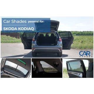 Sonnenschutz für Skoda Kodiaq ab BJ. 2024  hinten + Heckscheibe
