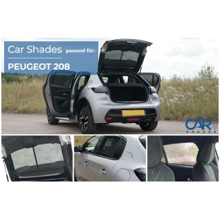Sonnenschutz für Peugeot 208  ab BJ. 2025, hinten und Heckscheibe