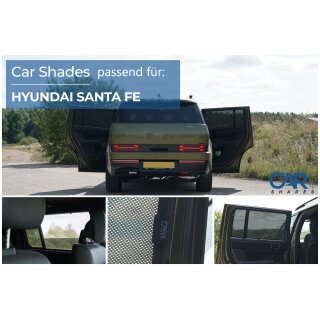 Sonnenschutz für Hyundai SantaFe 5-Türer ab BJ. 2023 Blenden hintere Türen
