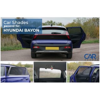 Sonnenschutz für Hyundai Bayon ab BJ. 2021, für die hinteren Seitentüren