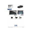 Sonnenschutz für Mercedes Benz CLK (C208) 2-Türer BJ. 96-03, 4-teilig