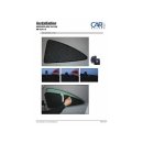 Sonnenschutz für Mercedes Benz CLK (C208) 2-Türer BJ. 96-03, 4-teilig