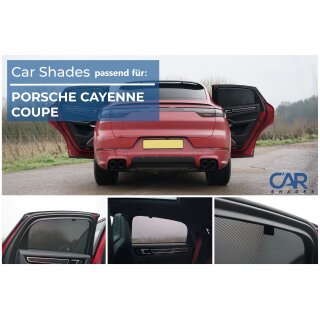 Sonnenschutz für Porsche Cayenne Coupé BJ. 2019-26, Blenden beide hinteren Türen
