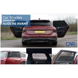 Car Shades for Audi A6 Avant (C9) 2025> Rear Door Set