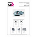 UV Car Shades Mercedes Benz E-Klasse (W211) 4-Door BJ. 02-08, set of 4